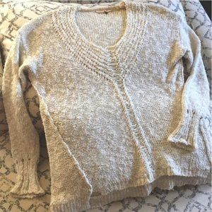 Rebecca Taylor metallic, cotton & linen sweater
